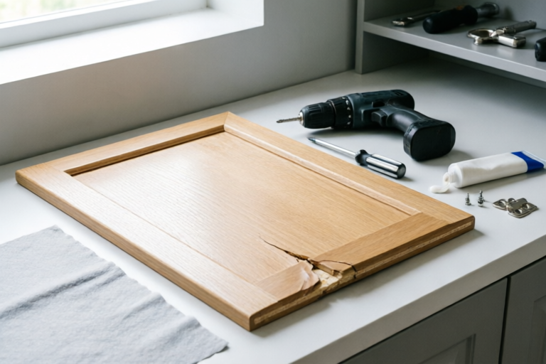 How to Repair a Broken Cabinet Door